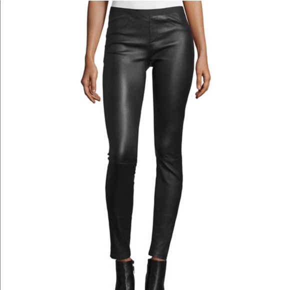 Halston Heritage Pants - Halston Heritage Leather Leggings